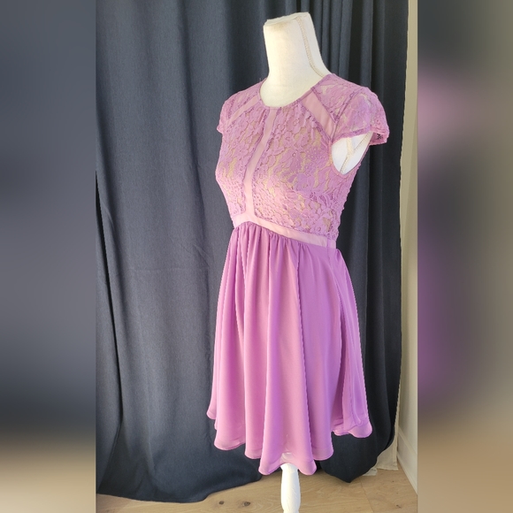 LULUS | Light Purple Lace Dress - Picture 3 of 9